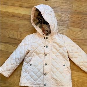 Burberry Girls Quilted Coat
